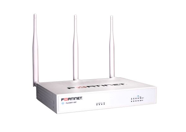FWF-40F-S-BDL-950-12 Fortinet FWF-40F-S-BDL-950-12 - FortiGate Forti Wifi 1 x GE RJ45 WAN Port + 1 x GE RJ45 FortiLink Port + 3 x GE RJ45 Ethernet Ports Wifi