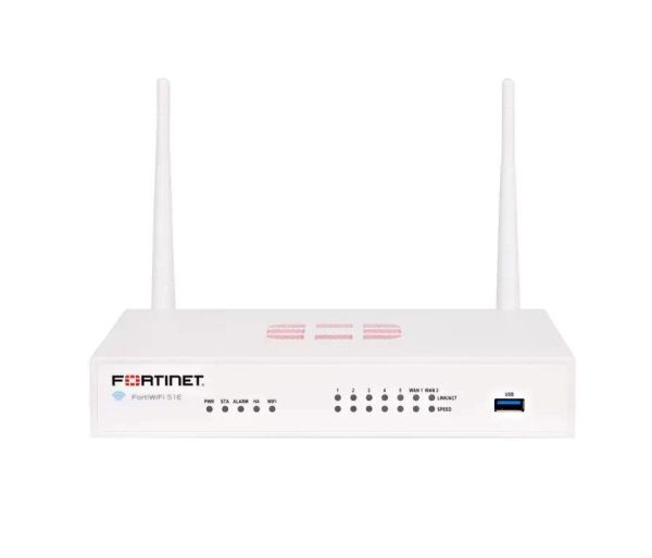 FWF-51E Fortinet FortiWiFi 50E Series 5 x RJ45 Ports 1000Base-T + 2 x Ports 1GbE RJ-45 WAN Destop Network Security Firewall Appliance