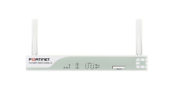 FWF-60CX-ADSL-A-BDL-959-12 Fortinet FortiWiFi 60CX-ADSL-A 12-Port 1000Base-T GbE WLAN 802.11n 11 x RJ-45 Manage Desktop Firewall