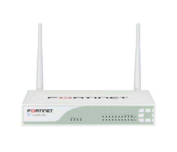 FWF-60D-BDL-959-12 Fortinet FortiWiFi-60D RJ-45 10 x Ports + 2 Wan Ports + 1 x DMZ 1000base-T GE Firewall Appliance