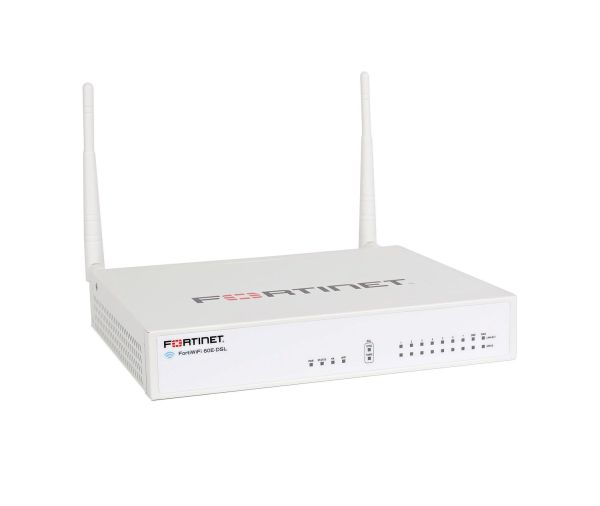 FWF-60E-DSL-N-NFR Fortinet FortiWiFi 60E-DSL-N 9 x Ports GE RJ-45 + 7 x Ports Internal + 1 x Port WAN + 1 x Port DMZ Managed Network Security/Firewall Appliance with 1Y 24X7 FC