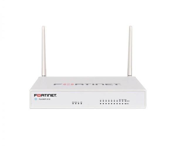 FWF-61E-BDL-974-60 Fortinet 61E + 10 x GE RJ45 ports Wireless (802.11a/b/g/n/ac), 128GB SSD H+ 24x7 FC & FG Firewall