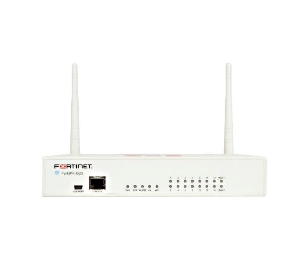 FWF-92D-BDL-950-36 Fortinet FortiWifi 92D 16-Ports 1000Base-T GbE Wireless LAN 16 x RJ-45 Manageable Desktop Firewall