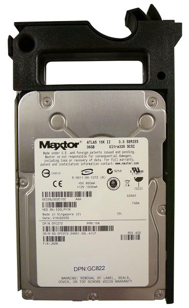 GC822 Dell 36GB 15000RPM 80-Pin Ultr320 SCSI 3.5-inch Low Profile (1.0inch) Hard Drive W