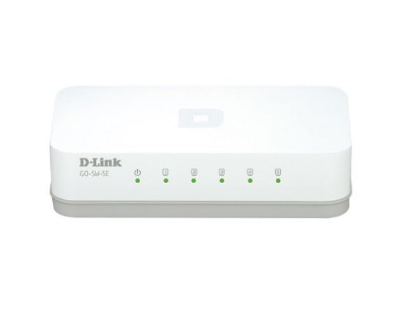 GO-SW-5E D-Link 5-Port 1Gbps 10/100Base-TX Fast Ethernet Easy Desktop Switch