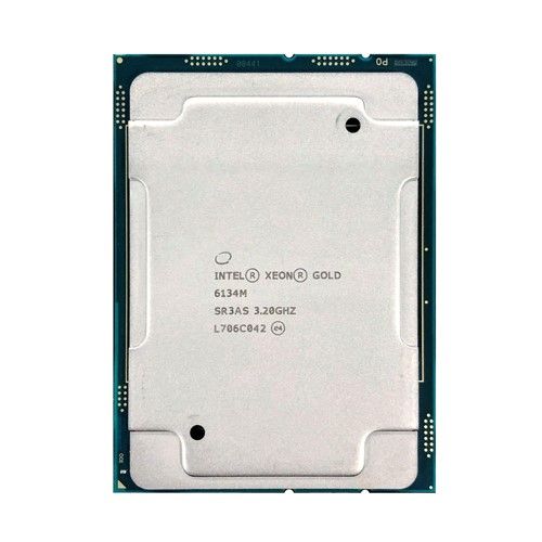 GOLD-6134M Intel Xeon Gold 6134M 8-Core 3.20GHz 10.40GT/s UPI 24.75MB L3 Cache Socket LGA3647 Processor