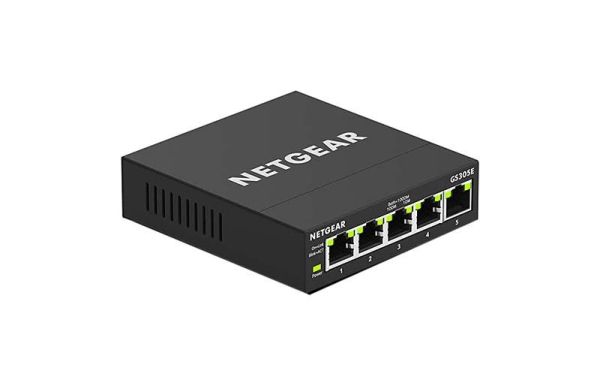 GS305E Netgear 300 Series GS305E 5 x Ports 10/100/1000Base-T Unmanaged Gigabit Ethernet Network Switch
