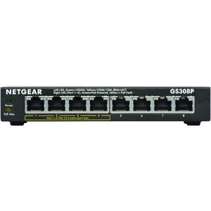 GS308P Netgear GS308P 300 Series 8 x RJ-45 Ports PoE 10/100/1000Base-T Unmanaged Gigabit Ethernet Network Switch