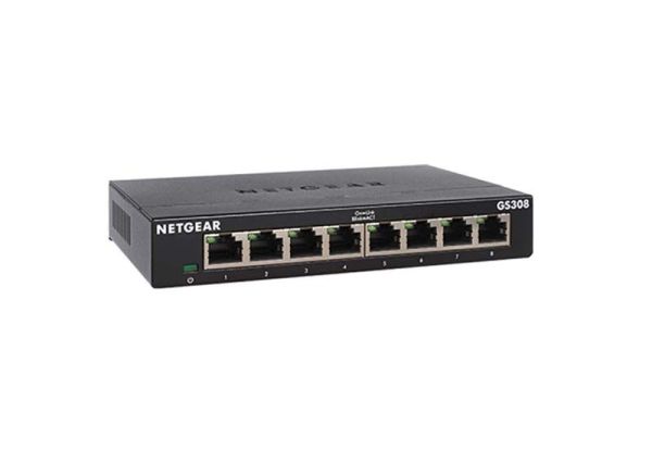 GS308V3 Netgear 300 Series GS308 8 x RJ-45 Ports 10/100/1000Base-T Unmanaged Gigabit Ethernet Network Switch