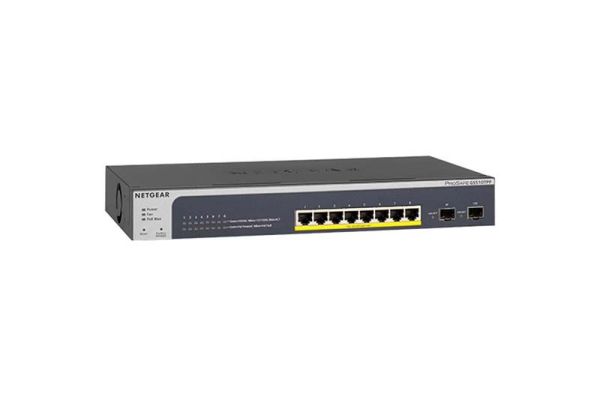 GS510TPP Netgear Prosafe GS510TPP 8 x RJ-45 Ports PoE+ 10/100/1000Base-T + 2 x SFP Ports Mananged Gigabit Ethernet Network Switch
