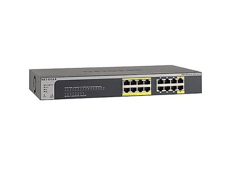 GS516TP-100NAS Netgear 16-Port 10/100/1000 (PoE) Managed Gigabit Ethernet Switch with 8 Ethernet Ports Rack-Mountable