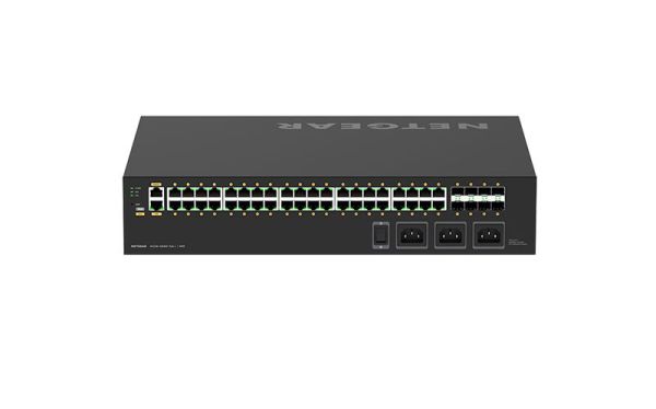 GSM4248UX Netgear M4250 Series M4250-40G8XF-PoE++ 40 x RJ-45 Ports PoE++ 1000Base-T + 8 x SFP+ Ports Layer 3 Managed 1U Rack-mountable Gigabit Ethernet Network Switch