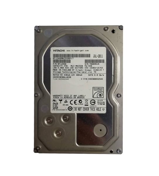 H3D30003254S Hitachi IDK Deskstar 3TB 5400RPM SATA 6GB/s 32MB Cache 3.5-inch Hard Disk Drive