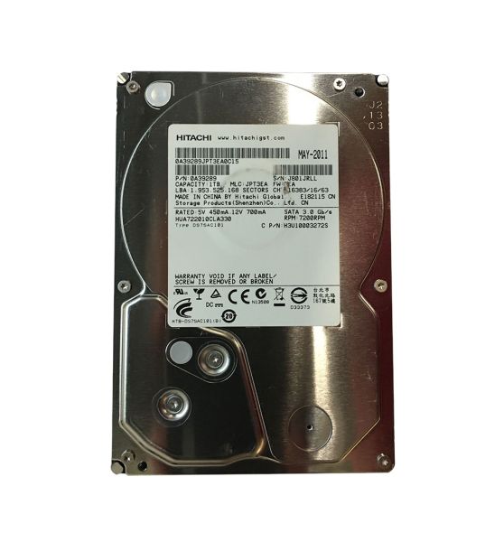 H3U10003272S Hitachi Ultrastar A7K2000 1TB 32MB Cache 7200RPM SATA 3GB/s 3.5-inch Hard Disk Drive