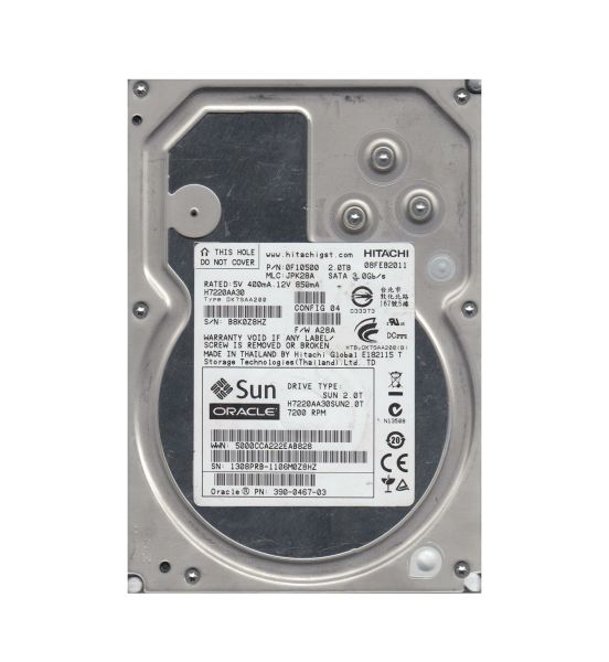 H7220AA30 Hitachi 2TB 7200RPM SATA 300Mbps 32MB Cache 3.5-Inch Hard Disk Drive