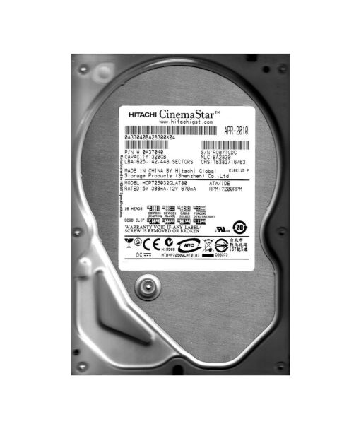 HCP725032GLAT80 Hitachi CinemaStar P7K500 320GB 7200RPM ATA-133 8MB Cache 3.5-inch Hard Drive