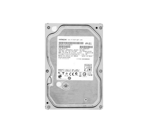 HCS5C1025CLA382 Hitachi CinemaStar 5K1000 250GB 5400RPM SATA 3GB/s 8MB Cache 3.5-inch Hard Disk Drive