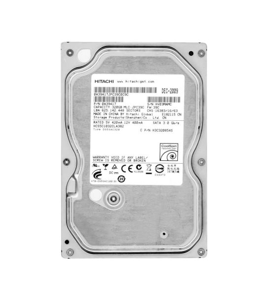 HCS5C1032CLA382 Hitachi CinemaStar 5K1000 320GB 5400RPM SATA 3Gb/s 8MB Cache 3.5-inch Hard Drive
