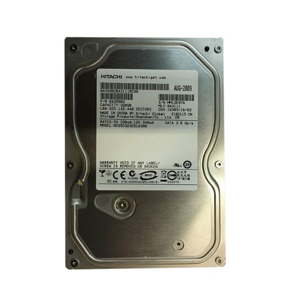 HCS5C3232SLA380 Hitachi CinemaStar 5K320 320GB 5400RPM SATA 3Gb/s 8MB Cache 3.5-inch Hard Drive