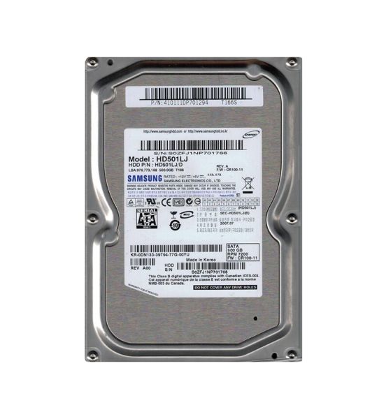 HD501LJ/D Samsung Spinpoint T166 500GB 7200RPM SATA 3Gb/s 16MB Cache 3.5-inch Hard Drive