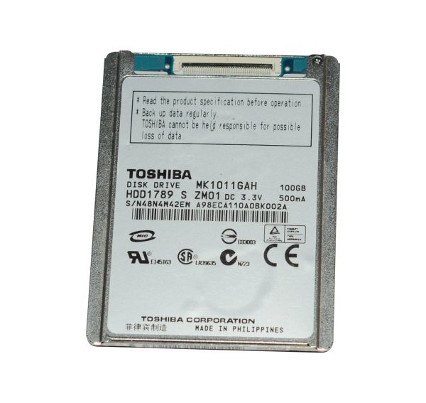 HDD1789 Toshiba 100GB 4200RPM ATA-100 8MB Cache 1.8-inch Hard Disk Drive
