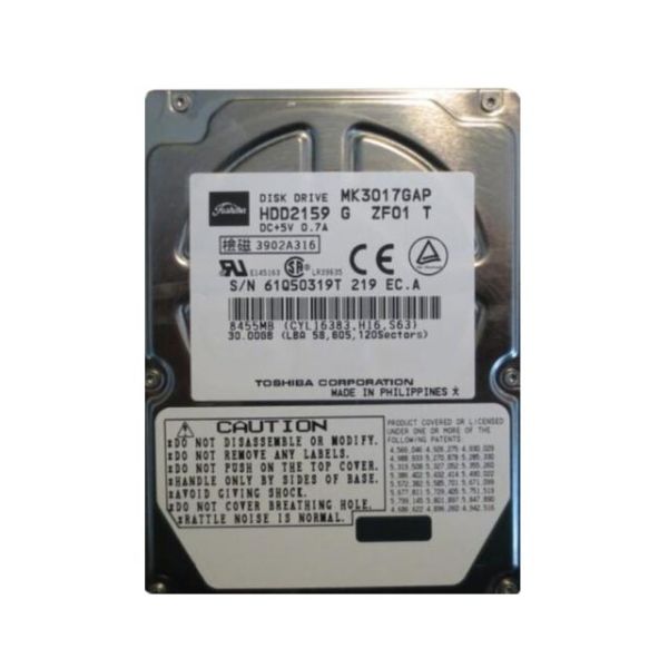 HDD2159G Toshiba 30GB 4200RPM ATA-100 2MB Cache 2.5-inch Hard Disk Drive