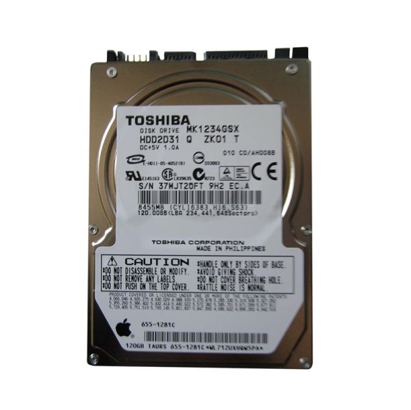 HDD2D31Q Toshiba 120GB 5400RPM SATA 150Mb/s 8MB Cache 9.5mm 2.5-Inch Laptop Hard Drive