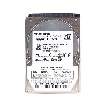 HDD2E54 Toshiba 120GB 7200RPM SATA 3GB/s 16MB Cache 2.5-inch Hard Disk Drive