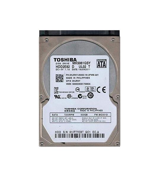 HDD2E82 Toshiba 320GB 16MB Cache 7200RPM SATA 3GB/s 2.5-inch Hard Disk Drive