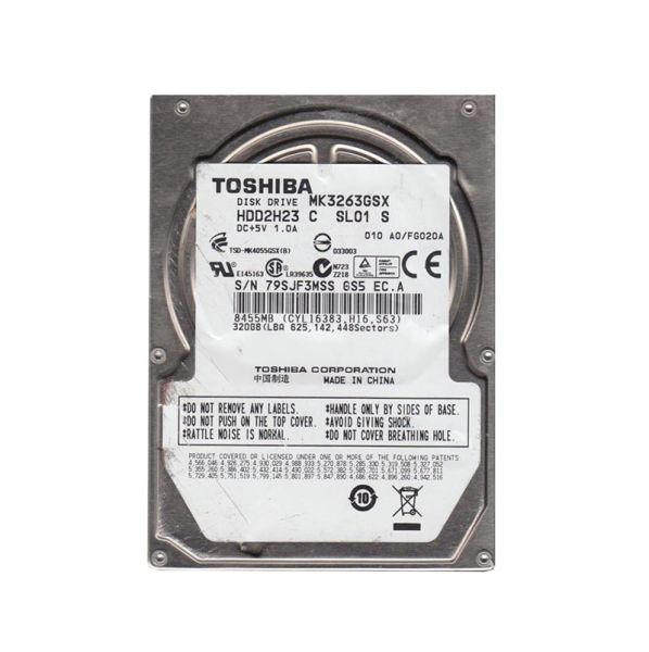 HDD2H23 Toshiba 320GB 5400RPM 8MB Cache SATA 3GB/s Hard Drive
