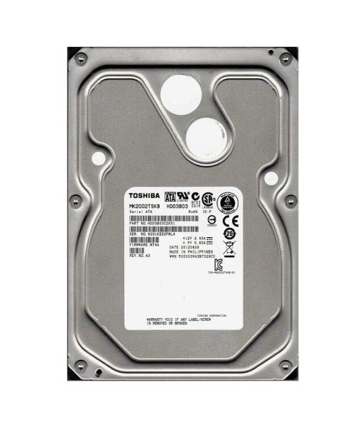 HDD3B03 Toshiba 2TB 7200RPM 3.5-inch 64MB Cache SATA-3GB/SEC Internal Hard Drive
