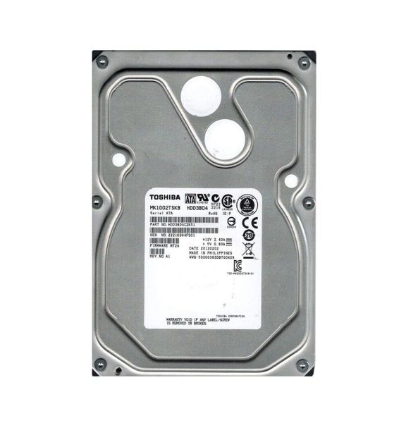 HDD3B04 Toshiba 1TB 7200RPM 3.5-inch 64MB Cache SATA-3GB/SEC Internal NEAR LINE Hard Drive