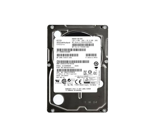 HDEAG00CAA51 Toshiba 600GB 15000RPM SAS 12Gb/s 3.5-Inch Hard Drive