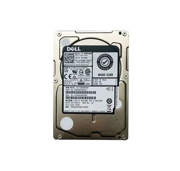 HDEAG00DAA51 Toshiba 600GB 15000RPM SAS 12Gb/s 2.5-inch Hard Drive