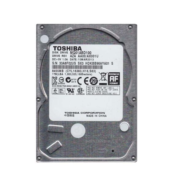 HDKBB96 Toshiba 1TB 5400RPM 8MB Cache 2.5-inch SATA 3GB/s Laptop Hard Drive