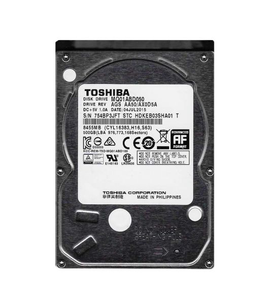 HDKEB03 Toshiba 500GB 5400RPM 8MB Cache 2.5-inch SATA 3GB/s Laptop Hard Drive