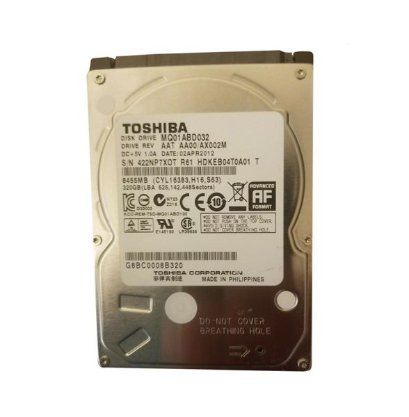HDKEB04 Toshiba 320GB 5400RPM 8MB Cache 2.5-inch SATA 3GB/s Laptop Hard Drive