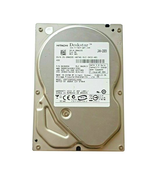 HDP725032GLA360 Hitachi Deskstar P7K500 320GB 7200RPM SATA 3Gb/s 16MB Cache 3.5-inch Hard Drive