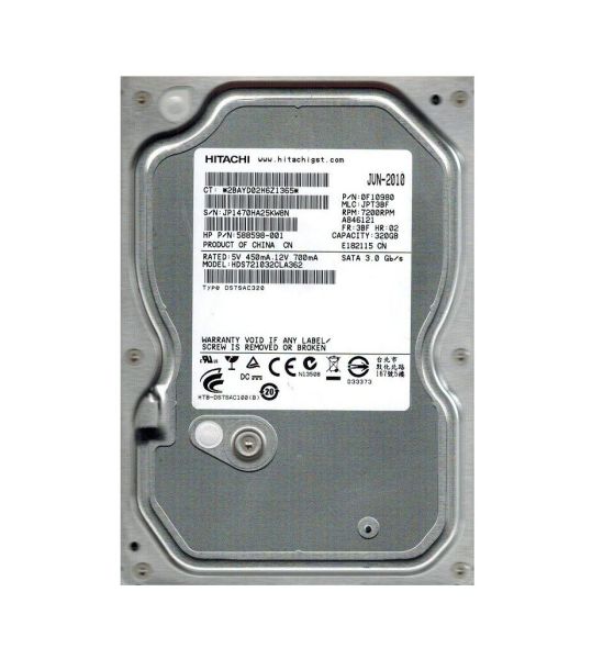 HDS721032CLA362 Hitachi Deskstar 7K1000.C 320GB 7200RPM SATA 3Gb/s 16MB Cache 3.5-inch Hard Drive