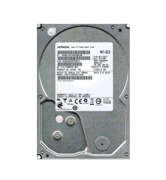 HDS721064CLA332 Hitachi Deskstar 7K1000.C 640GB 7200RPM SATA 3Gb/s 32MB Cache 3.5-inch Hard Drive