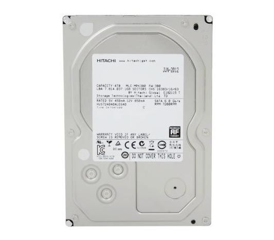 HDS724040ALE640 Hitachi Deskstar 7K4000 4TB 7200RPM SATA 6Gb/s 64MB Cache 3.5-inch Hard Drive