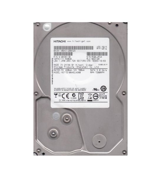 HDT721064SLA380 Hitachi Deskstar 7k1000.B 640GB 7200RPM SATA 3Gb/s 8MB Cache 3.5-inch Hard Drive