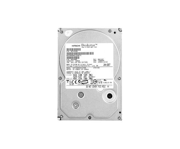 HDT725032VLAT80 Hitachi DESKSTAR T7K500 320GB 7200RPM 8MB Cache ATA-133 40-Pin 3.5-inch Hard Drive