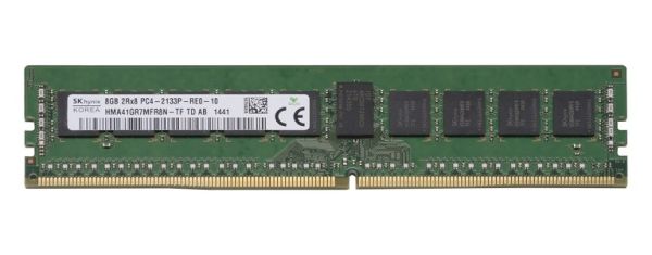 HMA41GR7MFR8N-TF Hynix 8GB DDR4-2133MHz PC4-17000 ECC Registered CL15 288-Pin DIMM 1.2V Dual Rank Memory Module