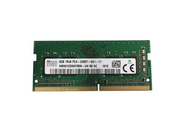 HMA81GS6AFR8N-UHN0-AC Hynix 8GB PC4-19200 DDR4-2400MHz non-ECC Unbuffered CL17 SoDIMM 1.2V Single-Rank Memory Module