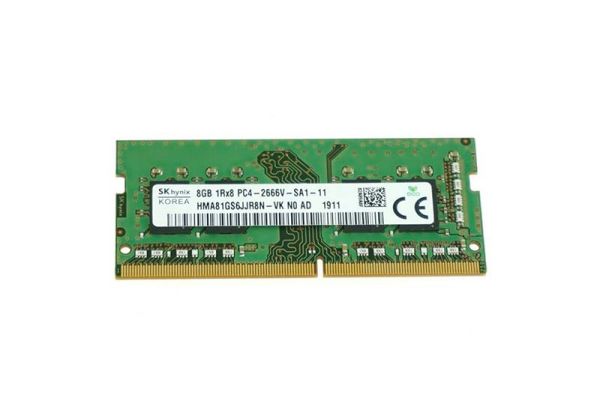 HMA81GS6JJR8N-VKN0-AD Hynix 8GB PC4-21300 DDR4-2666MHz non-ECC Unbuffered CL19 SoDIMM 1.2V Single-Rank Memory Module