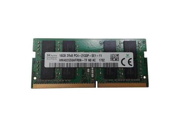 HMA82GS6AFR8N-TFN0-AC Hynix 16GB PC4-17000 DDR4-2133MHz non-ECC Unbuffered CL15 SoDIMM 1.2V Dual-Rank Memory Module