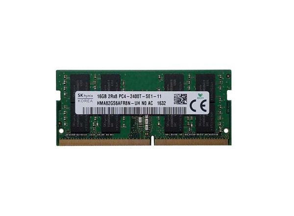 HMA82GS6AFR8N-UHN0-AC Hynix 16GB PC4-19200 DDR4-2400MHz non-ECC Unbuffered CL17 SoDIMM 1.2V Dual-Rank Memory Module