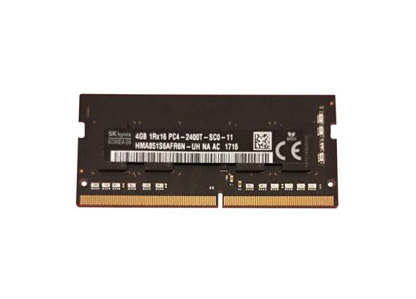 HMA851S6AFR6N-UHNA-AC Hynix 4GB PC4-19200 DDR4-2400MHz non-ECC Unbuffered CL17 SoDIMM 1.2V Single-Rank Memory Module