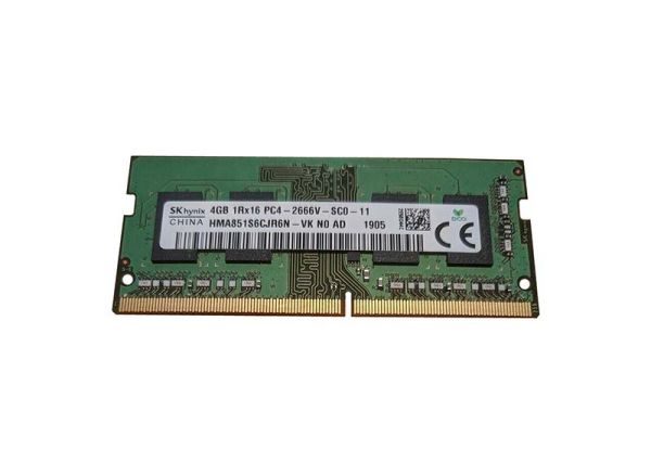 HMA851S6CJR6N-VKN0-AD Hynix 4GB PC4-21300 DDR4-2666MHz non-ECC Unbuffered CL19 SoDIMM 1.2V Single-Rank Memory Module